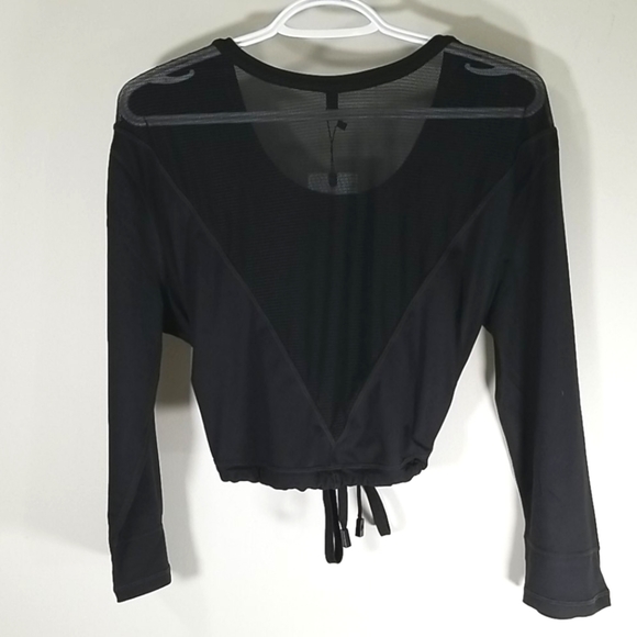 P'tula Molly Women's Top  Size XS Freestyle 3/4 Cinched Waist Baggy Black - Picture 8 of 9